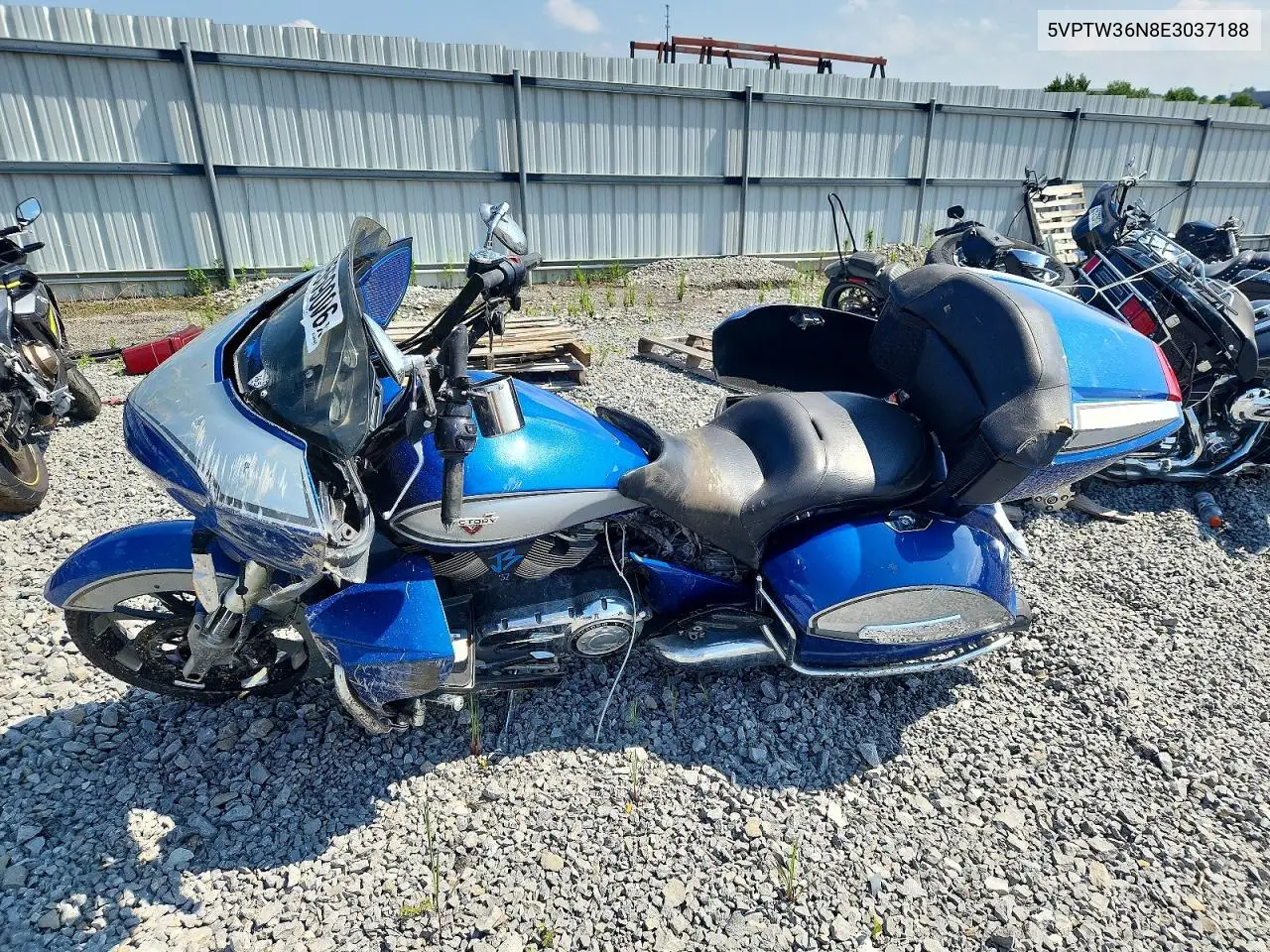 2014 Victory Motorcycles Cross Country Tour VIN: 5VPTW36N8E3037188 Lot: 60559006