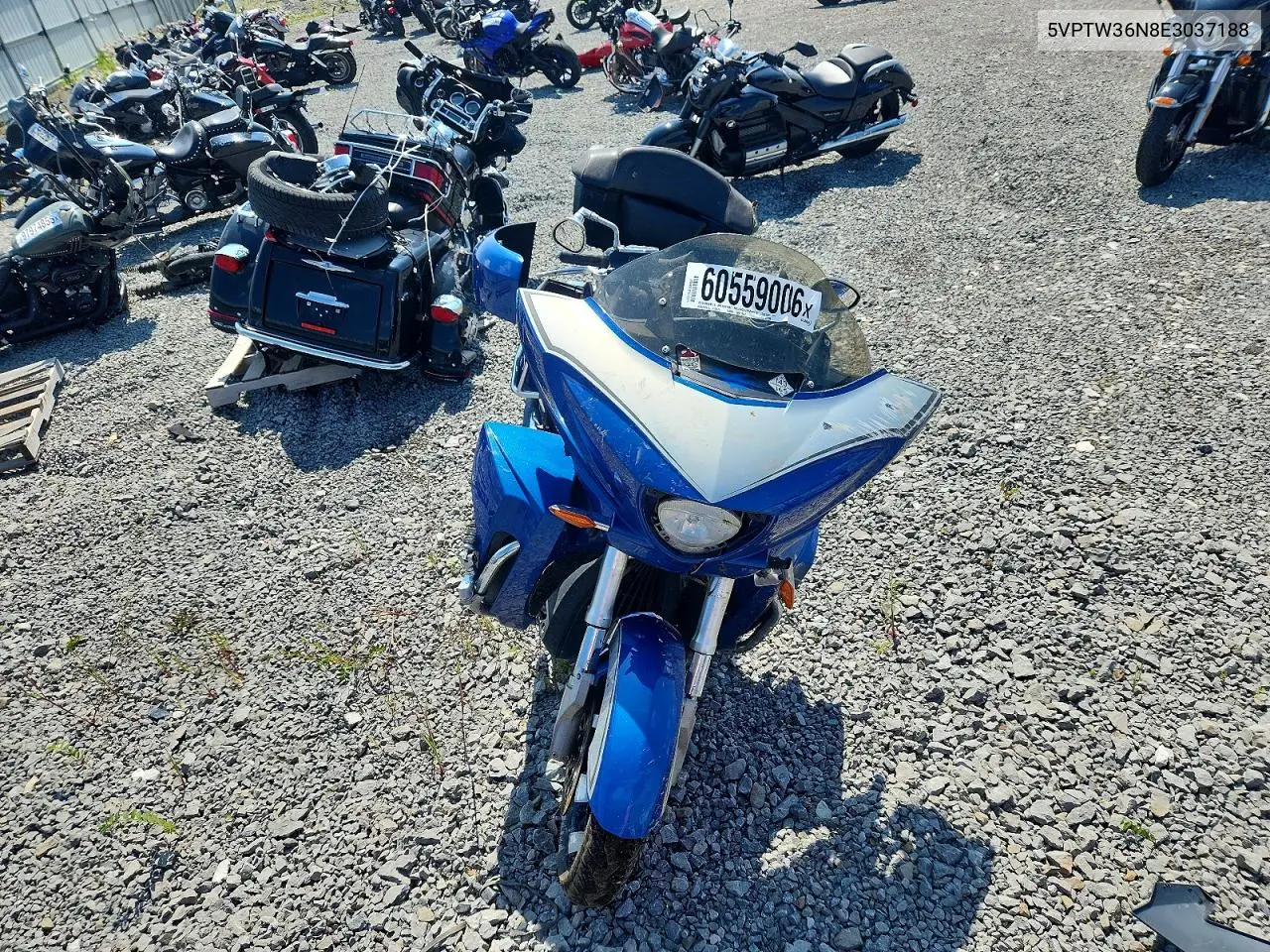 2014 Victory Motorcycles Cross Country Tour VIN: 5VPTW36N8E3037188 Lot: 60559006