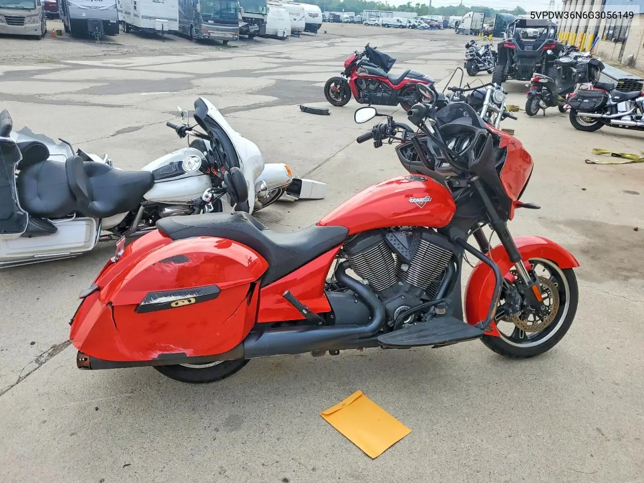 2016 Victory Motorcycles Cross Country Abs VIN: 5VPDW36N6G3056149 Lot: 60091826