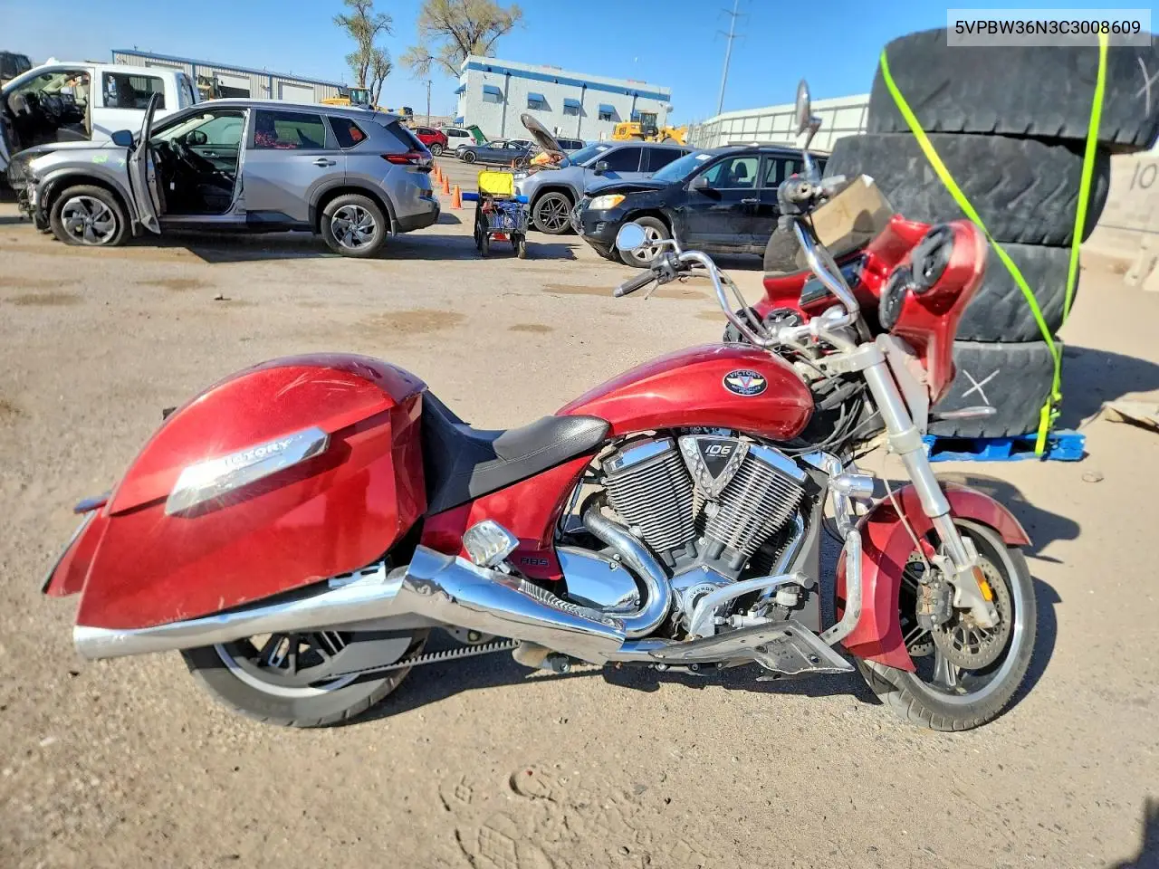 2012 Victory Motorcycles Cross Roads Custom VIN: 5VPBW36N3C3008609 Lot: 47745746