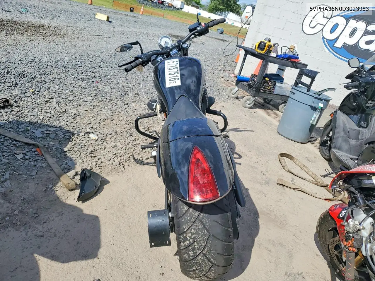 2013 Victory Motorcycles Hammer 8-Ball VIN: 5VPHA36N0D3023983 Lot: 57187516