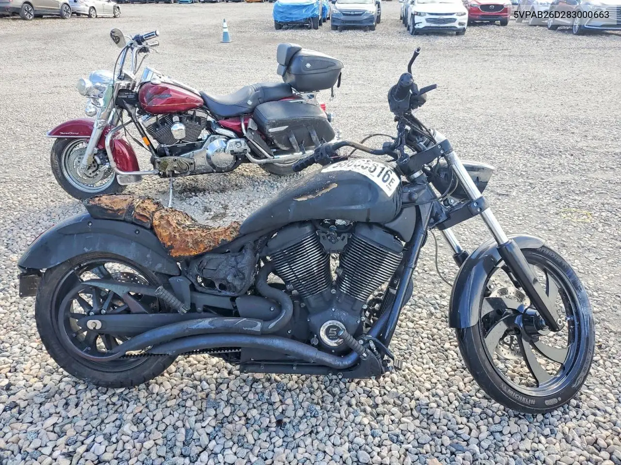 2008 Victory Motorcycles Vegas 8-Ball VIN: 5VPAB26D283000663 Lot: 58885816