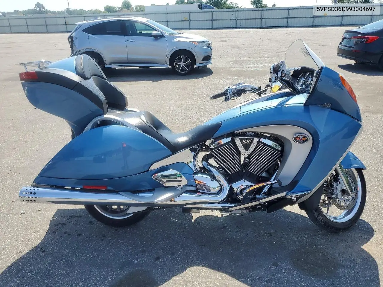 2009 Victory Motorcycles Vision Touring VIN: 5VPSD36D993004697 Lot: 60597236