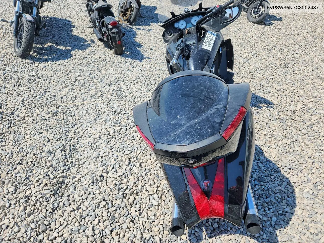 2012 Victory Motorcycles Vision Tour VIN: 5VPSW36N7C3002487 Lot: 60643576