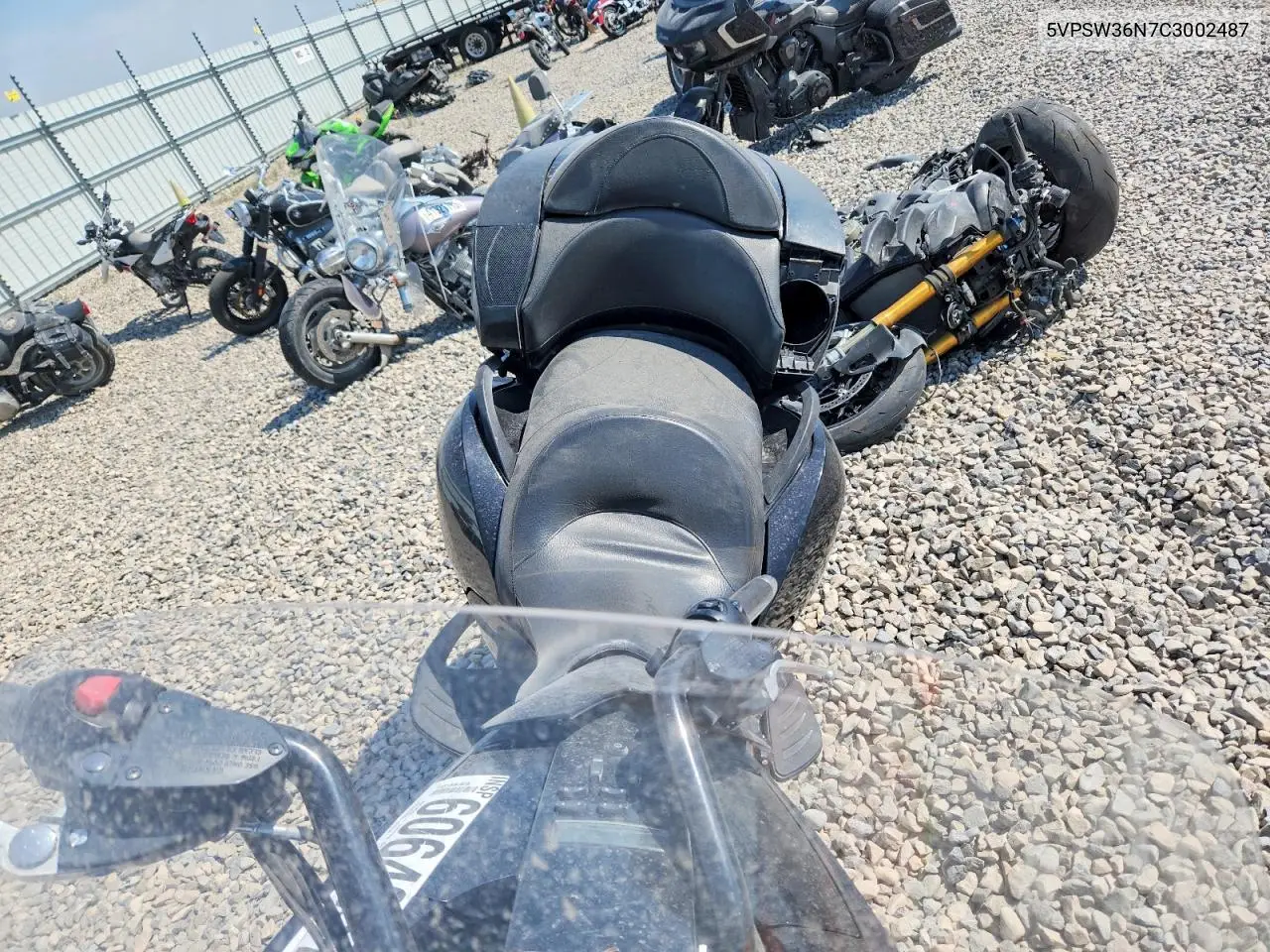 2012 Victory Motorcycles Vision Tour VIN: 5VPSW36N7C3002487 Lot: 60643576