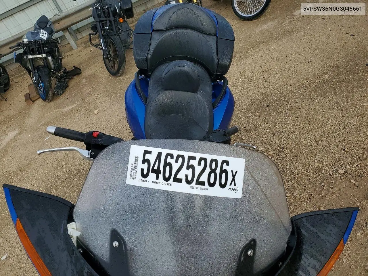 2016 Victory Motorcycles Vision VIN: 5VPSW36N0G3046661 Lot: 54625286