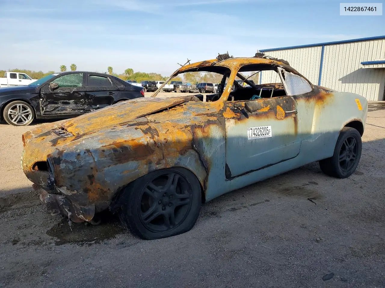 1972 Volkswagen Karmann Ghia VIN: 1422867461 Lot: 74326205