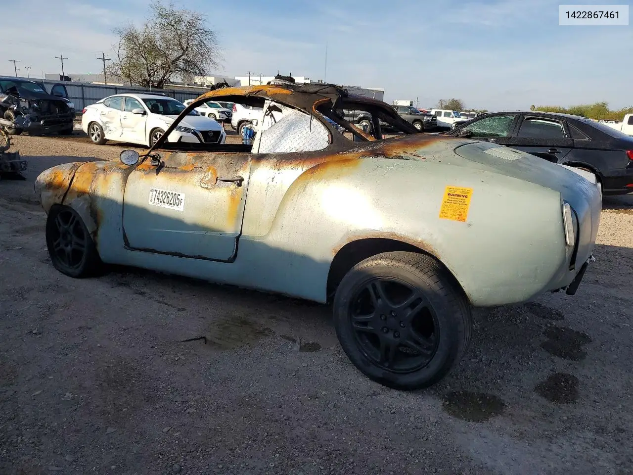 1972 Volkswagen Karmann Ghia VIN: 1422867461 Lot: 74326205