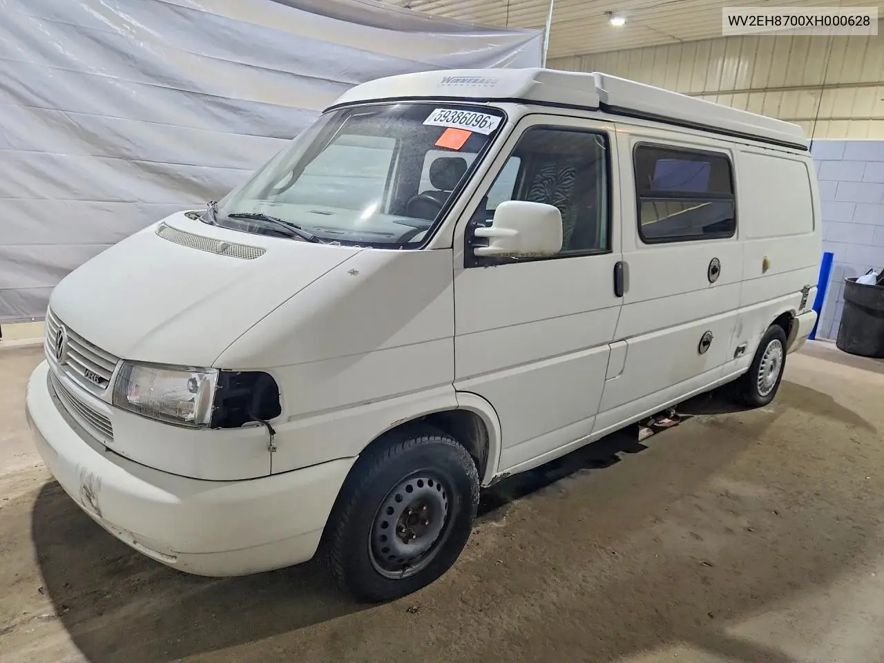 1999 Volkswagen Eurovan Camper VIN: WV2EH8700XH000628 Lot: 59386096