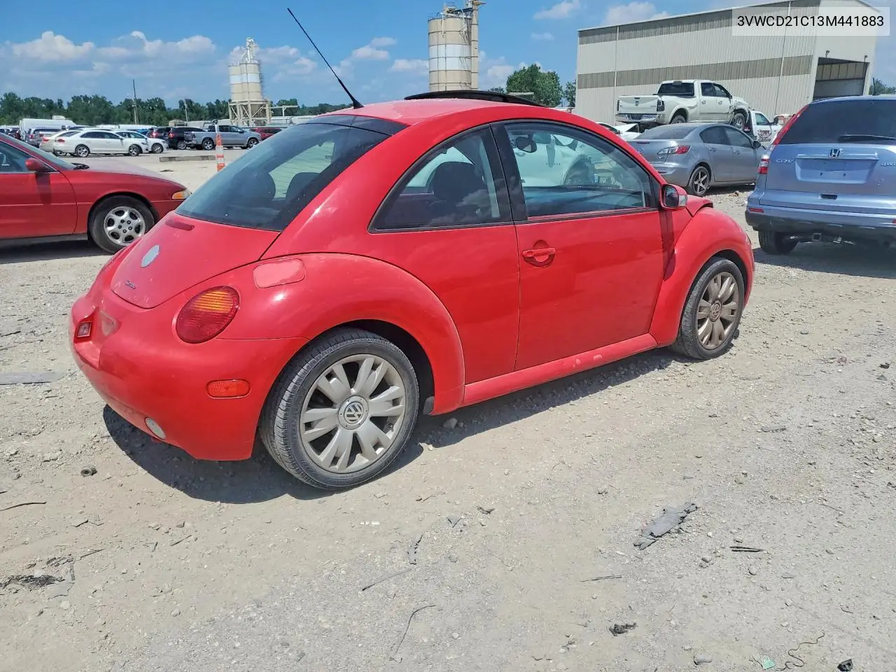2003 Volkswagen New Beetle Gls VIN: 3VWCD21C13M441883 Lot: 59309506