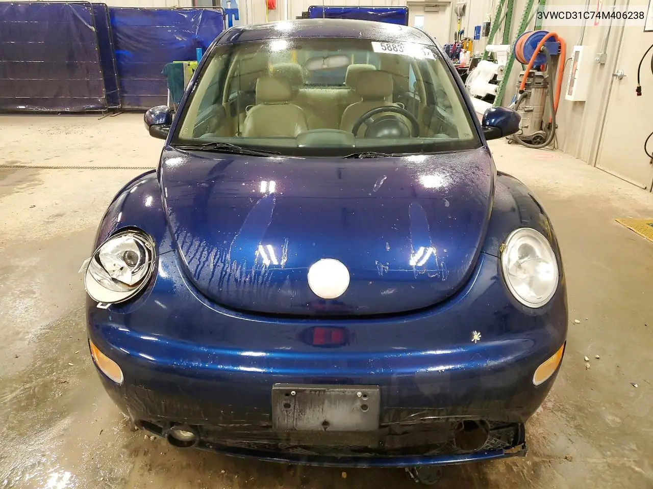 2004 Volkswagen New Beetle Gls VIN: 3VWCD31C74M406238 Lot: 58830936