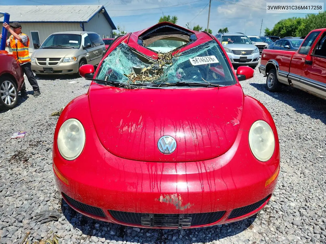 2006 Volkswagen New Beetle 2.5L Option Package 1 VIN: 3VWRW31C36M417258 Lot: 58146376
