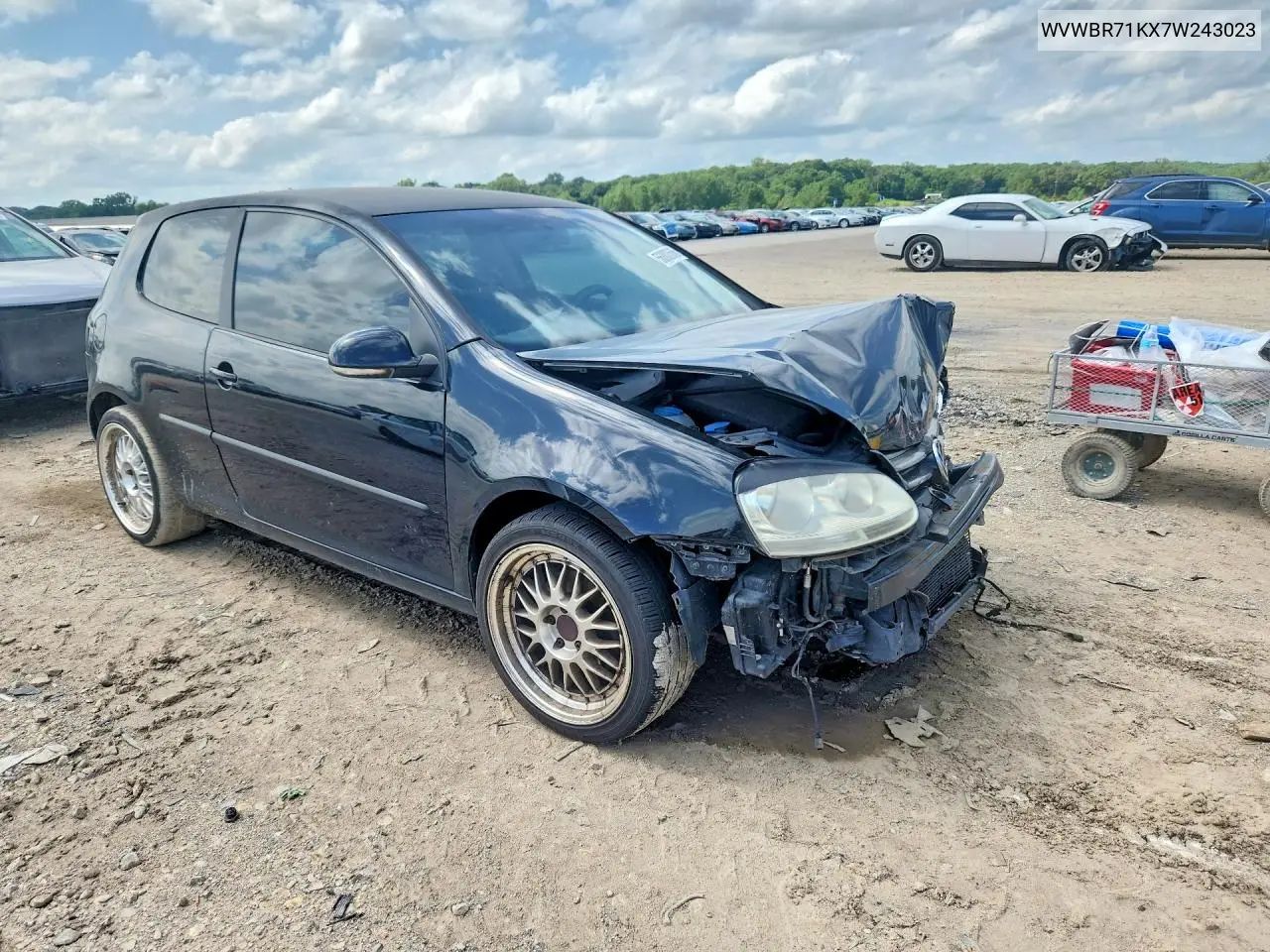 2007 Volkswagen Rabbit VIN: WVWBR71KX7W243023 Lot: 56802666
