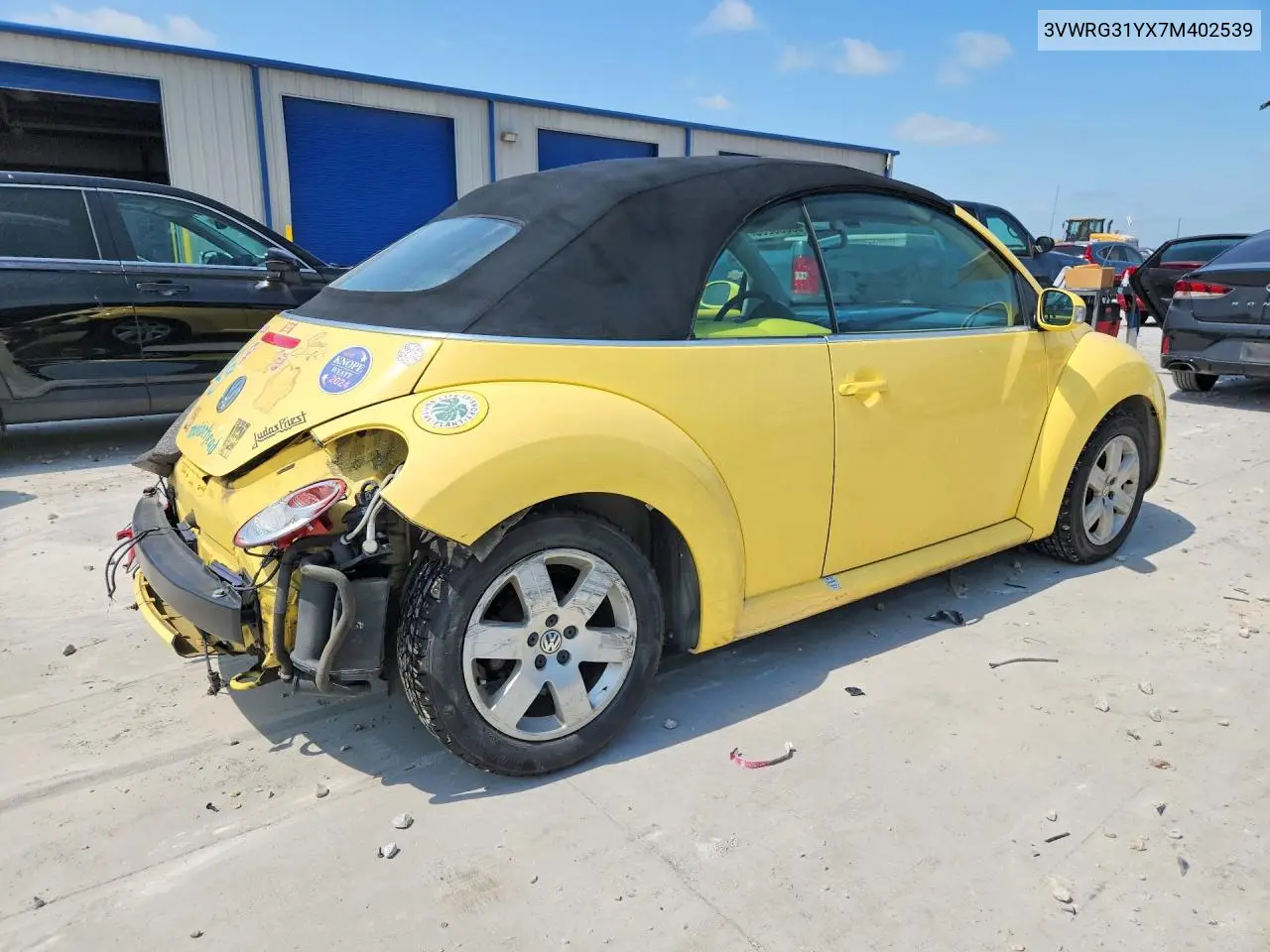 2007 Volkswagen New Beetle Convertible Option Package 1 VIN: 3VWRG31YX7M402539 Lot: 58385266