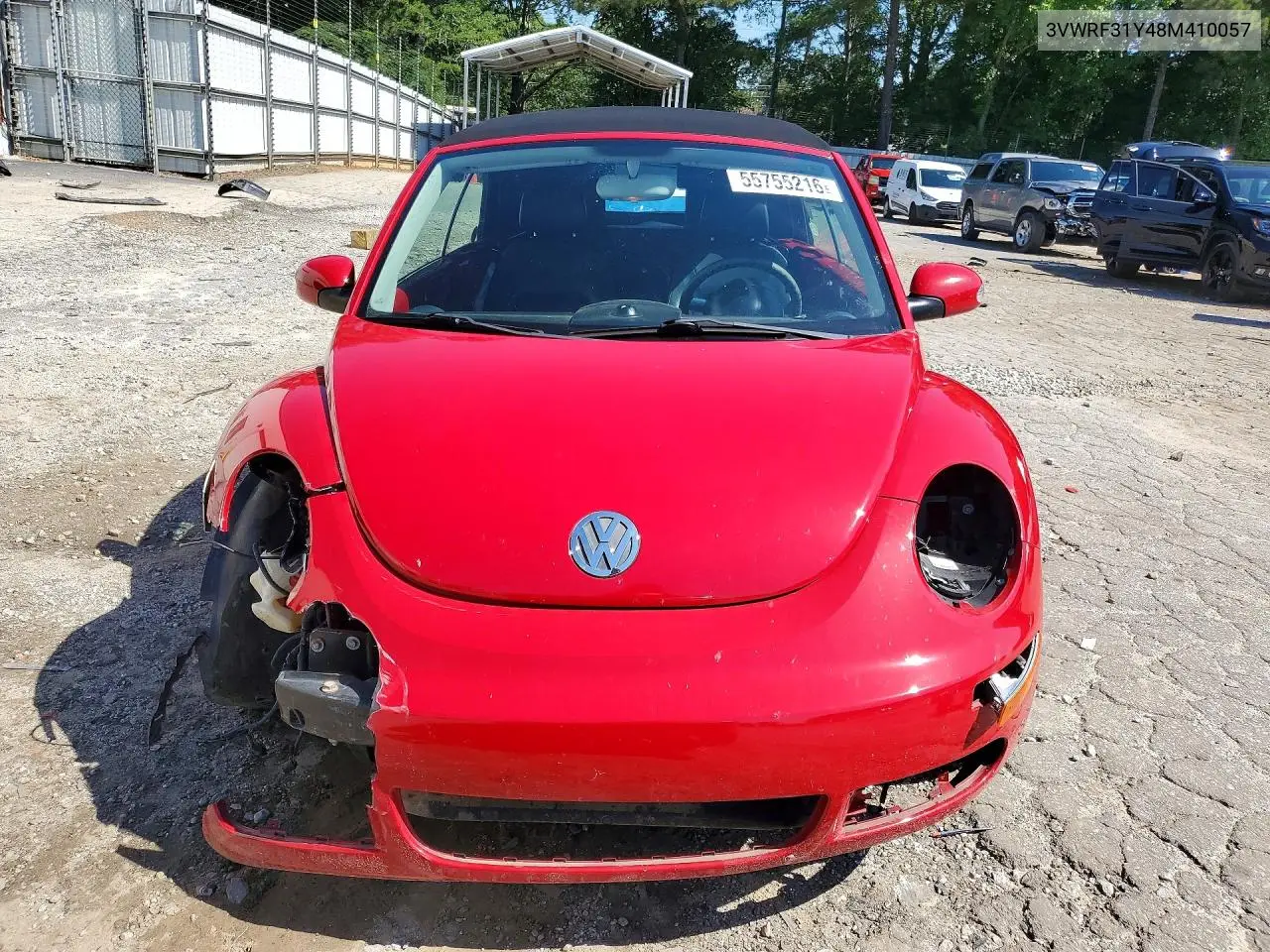 2008 Volkswagen New Beetle Convertible Se VIN: 3VWRF31Y48M410057 Lot: 55755216