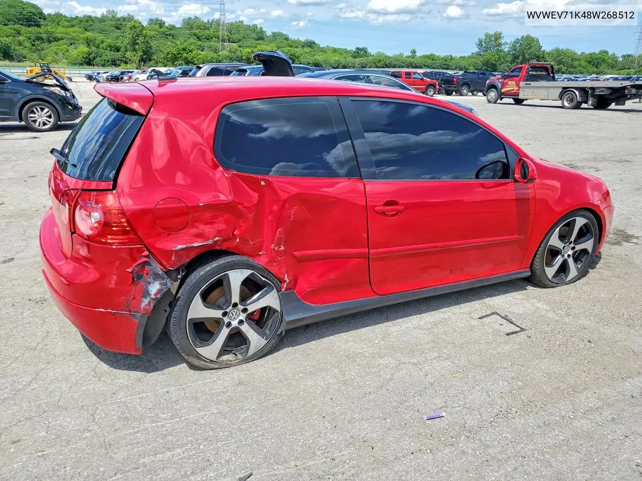 2008 Volkswagen Gti VIN: WVWEV71K48W268512 Lot: 58581436