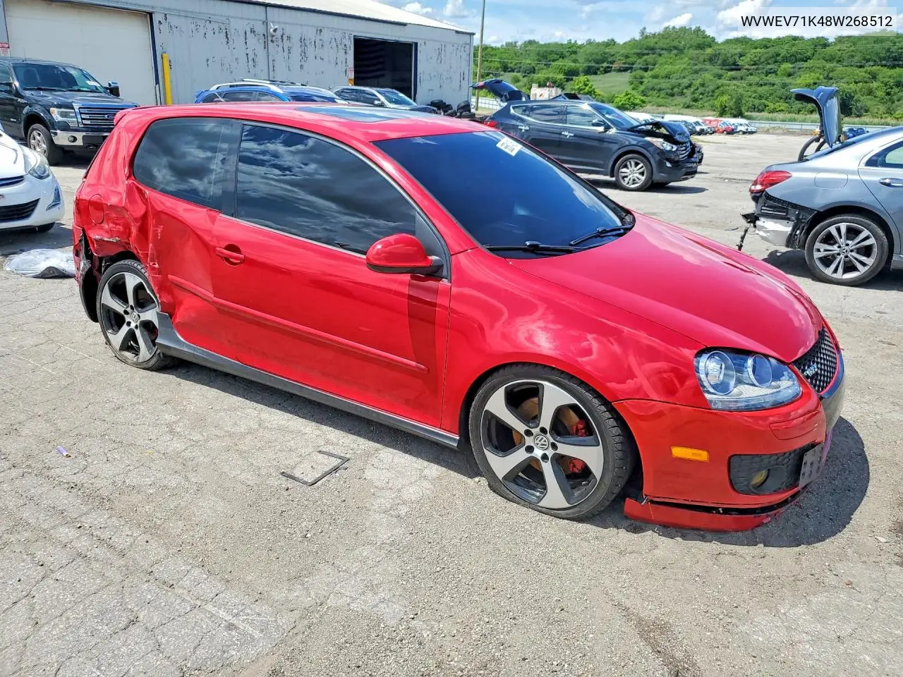 2008 Volkswagen Gti VIN: WVWEV71K48W268512 Lot: 58581436