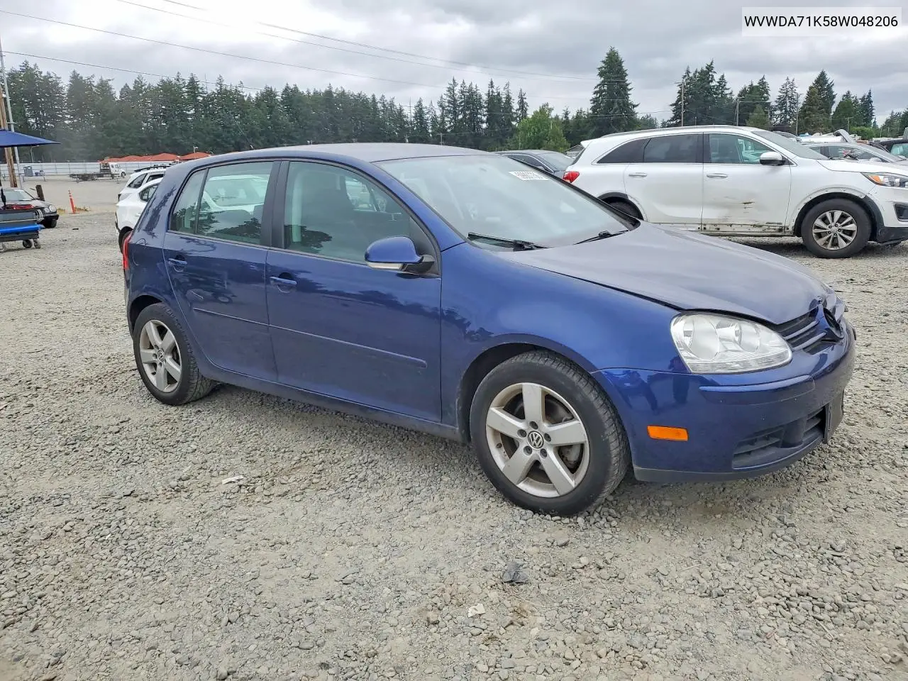 2008 Volkswagen Rabbit VIN: WVWDA71K58W048206 Lot: 59867756