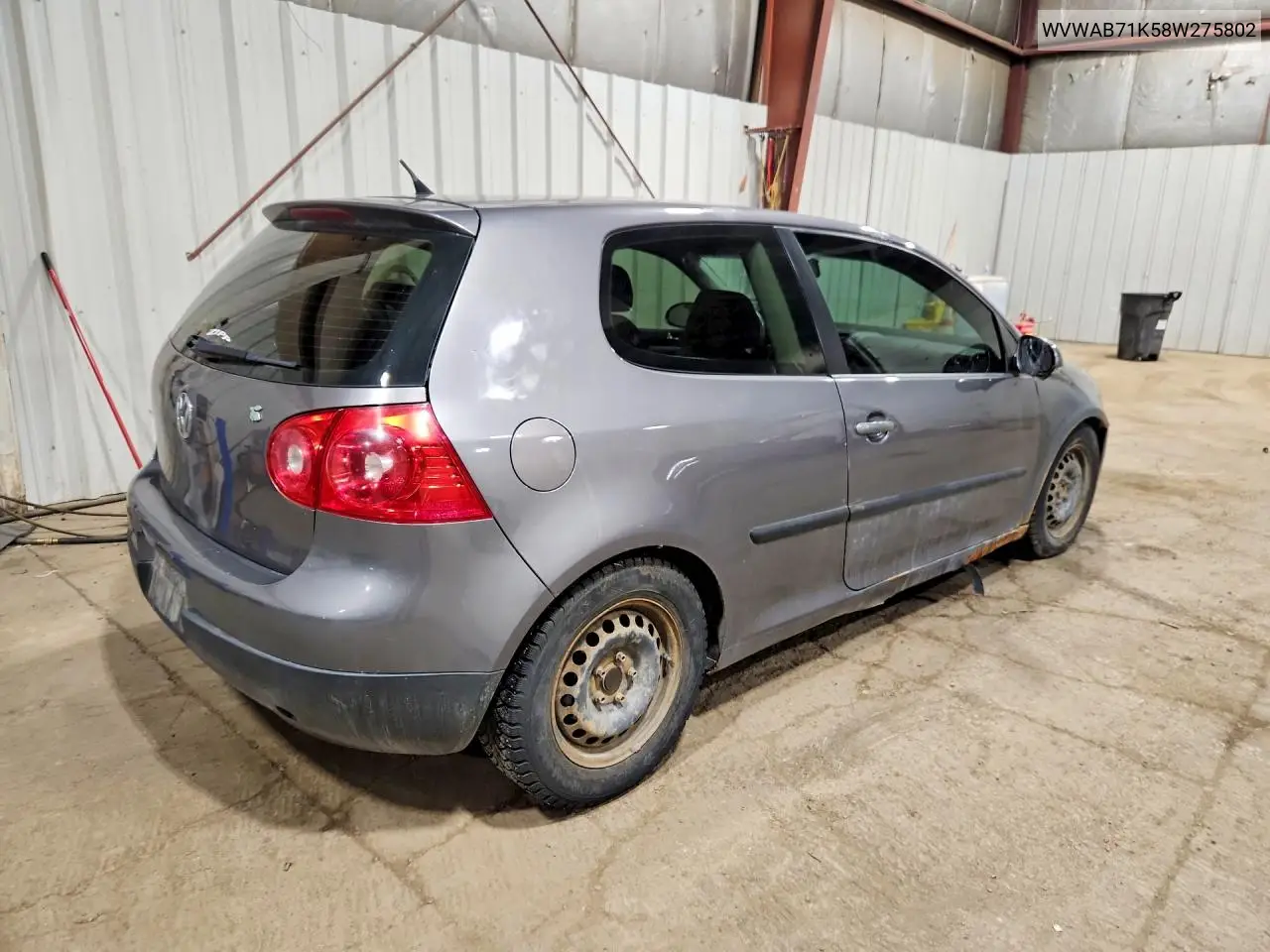 2008 Volkswagen Rabbit VIN: WVWAB71K58W275802 Lot: 61441586