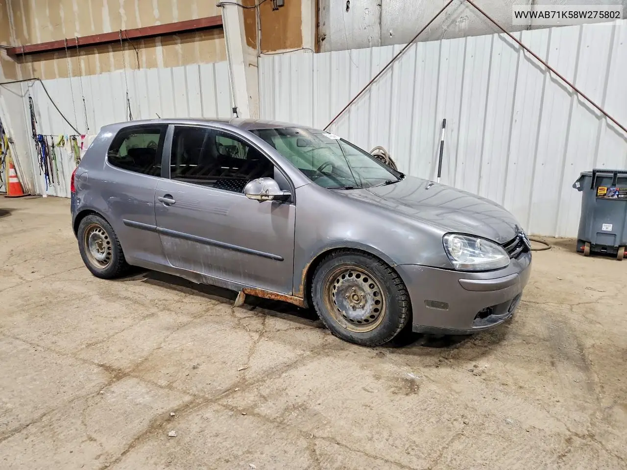 2008 Volkswagen Rabbit VIN: WVWAB71K58W275802 Lot: 61441586