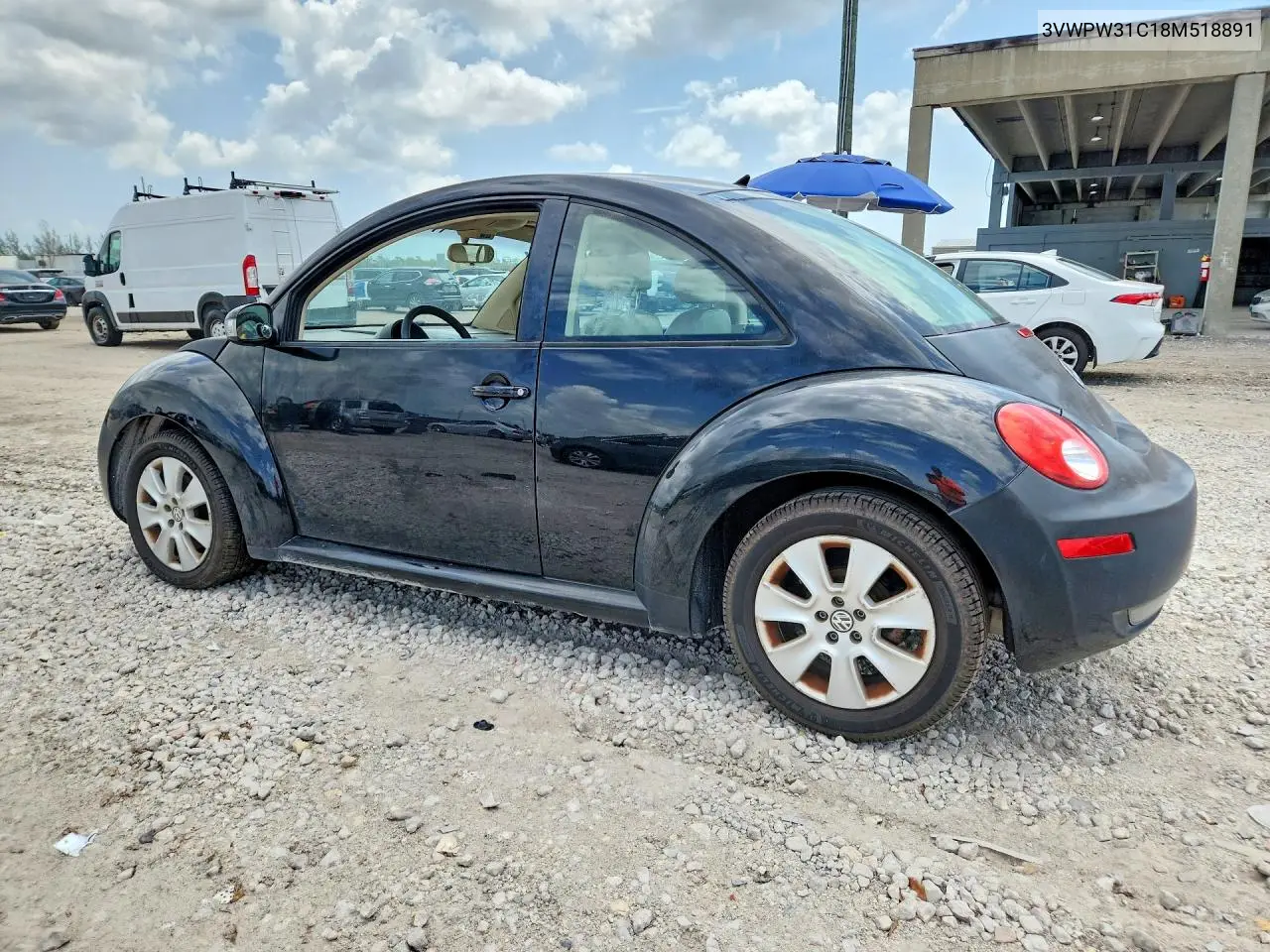 2008 Volkswagen New Beetle S VIN: 3VWPW31C18M518891 Lot: 61942166
