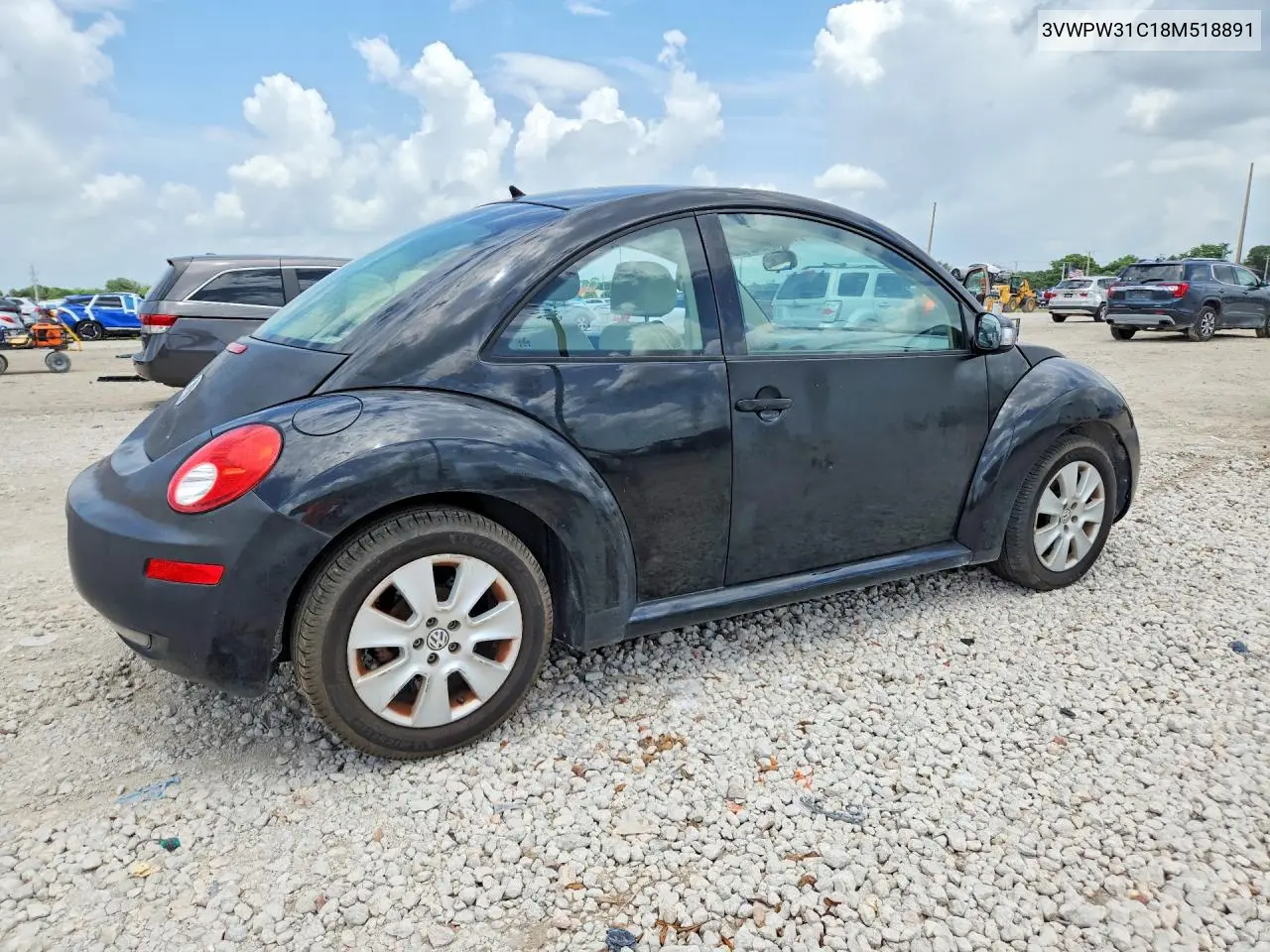 2008 Volkswagen New Beetle S VIN: 3VWPW31C18M518891 Lot: 61942166