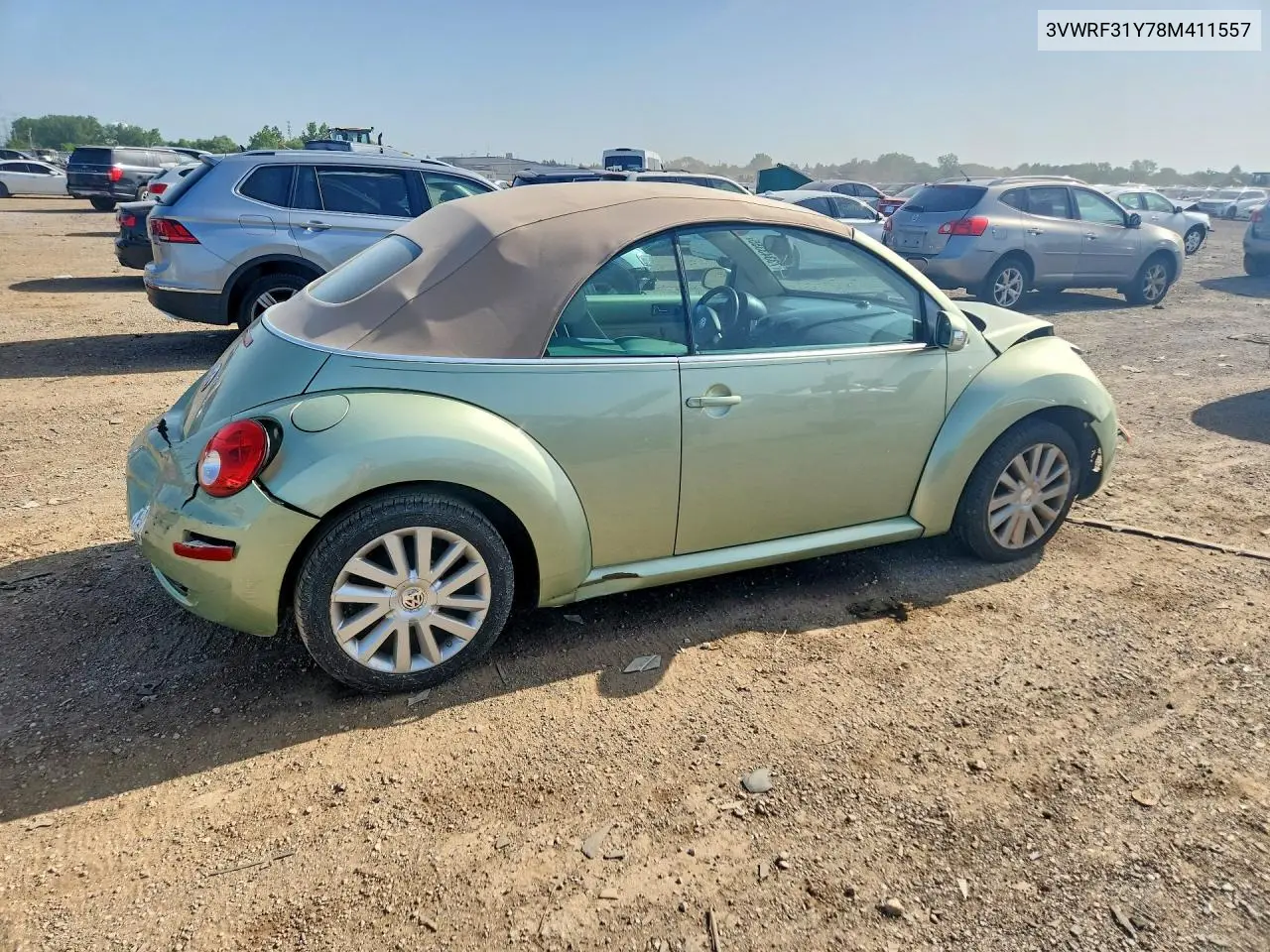 2008 Volkswagen New Beetle Convertible Se VIN: 3VWRF31Y78M411557 Lot: 73343355