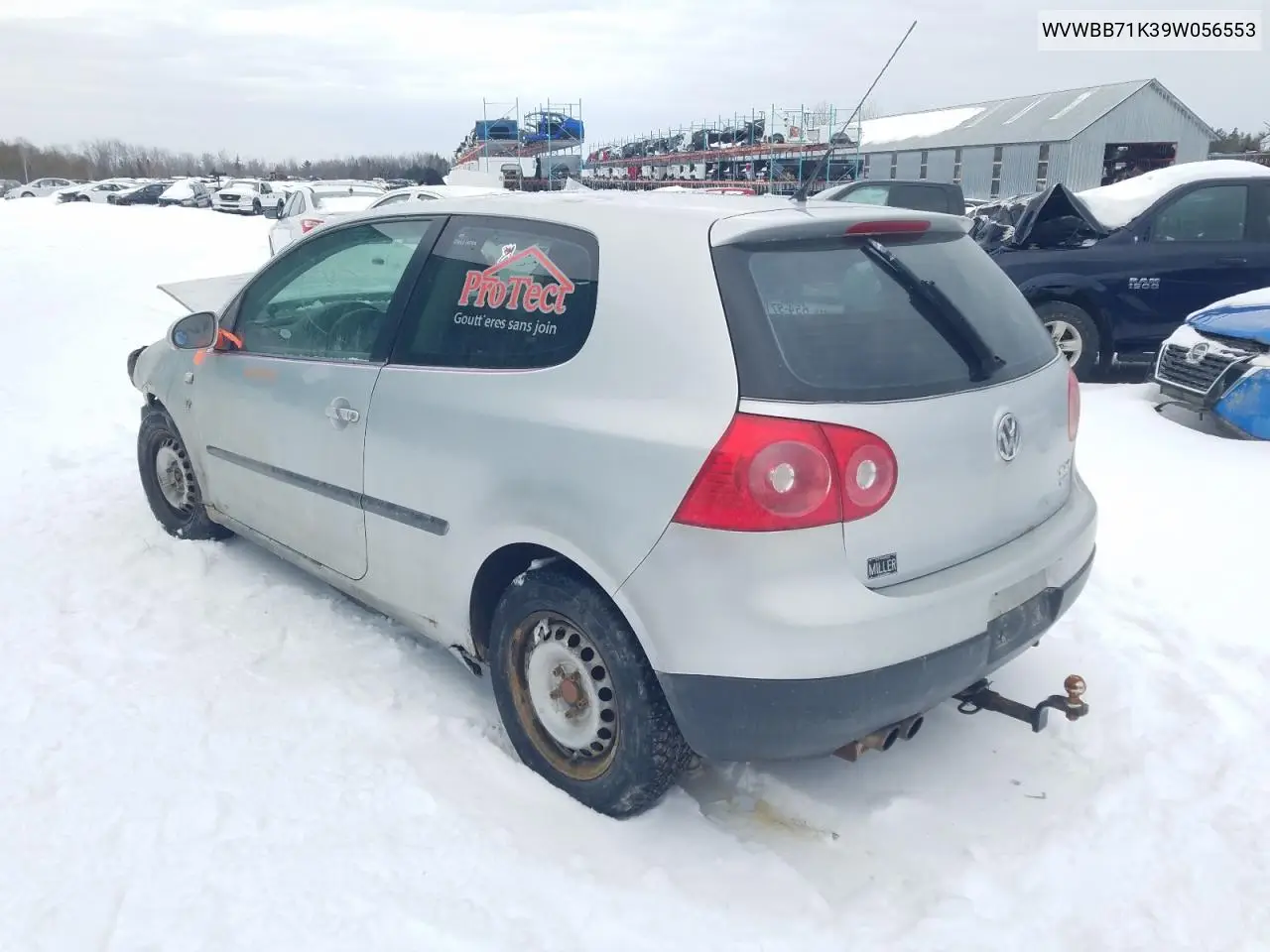 2009 Volkswagen Rabbit VIN: WVWBB71K39W056553 Lot: 41264003