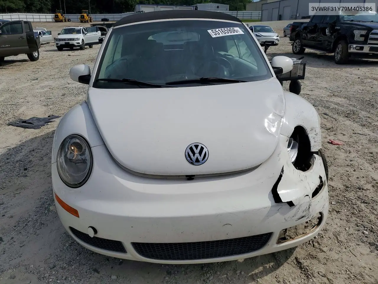 2009 Volkswagen Convertabl VIN: 3VWRF31Y79M405386 Lot: 55165906