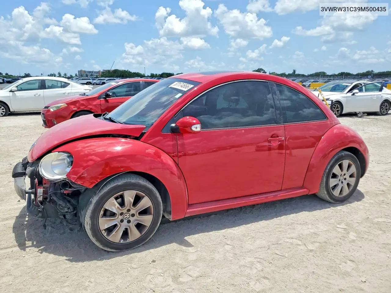 2009 Volkswagen New Beetle S VIN: 3VWRW31C39M500435 Lot: 57174666