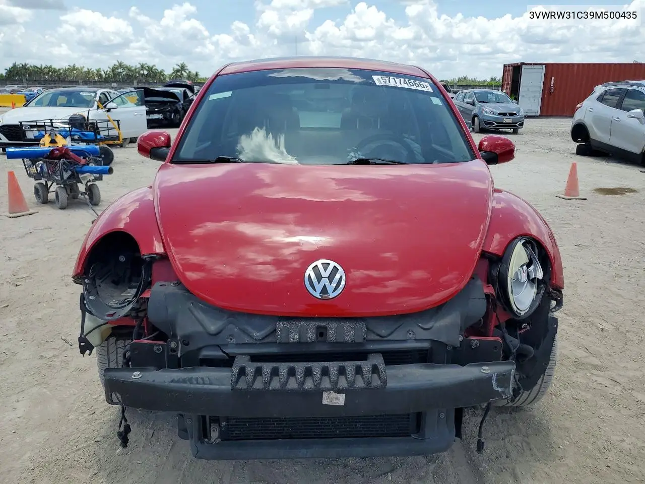 2009 Volkswagen New Beetle S VIN: 3VWRW31C39M500435 Lot: 57174666
