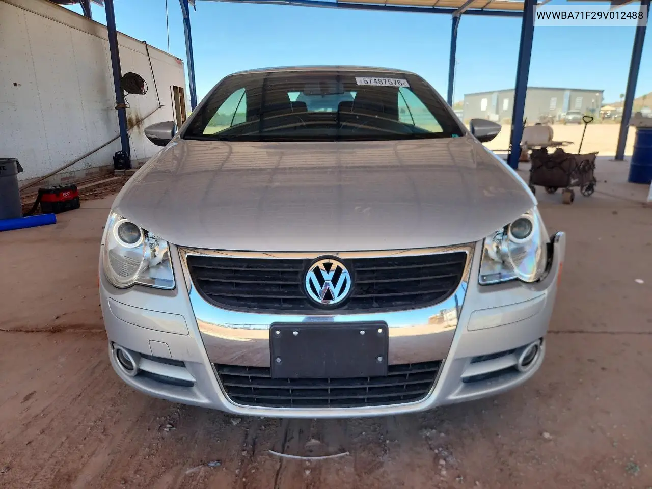 2009 Volkswagen Eos Turbo VIN: WVWBA71F29V012488 Lot: 57487576