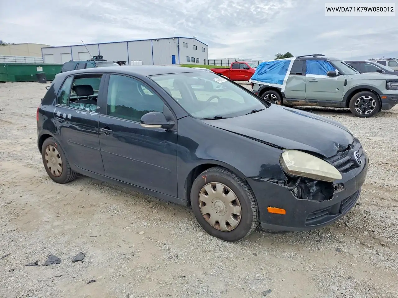 2009 Volkswagen Rabbit VIN: WVWDA71K79W080012 Lot: 57631296