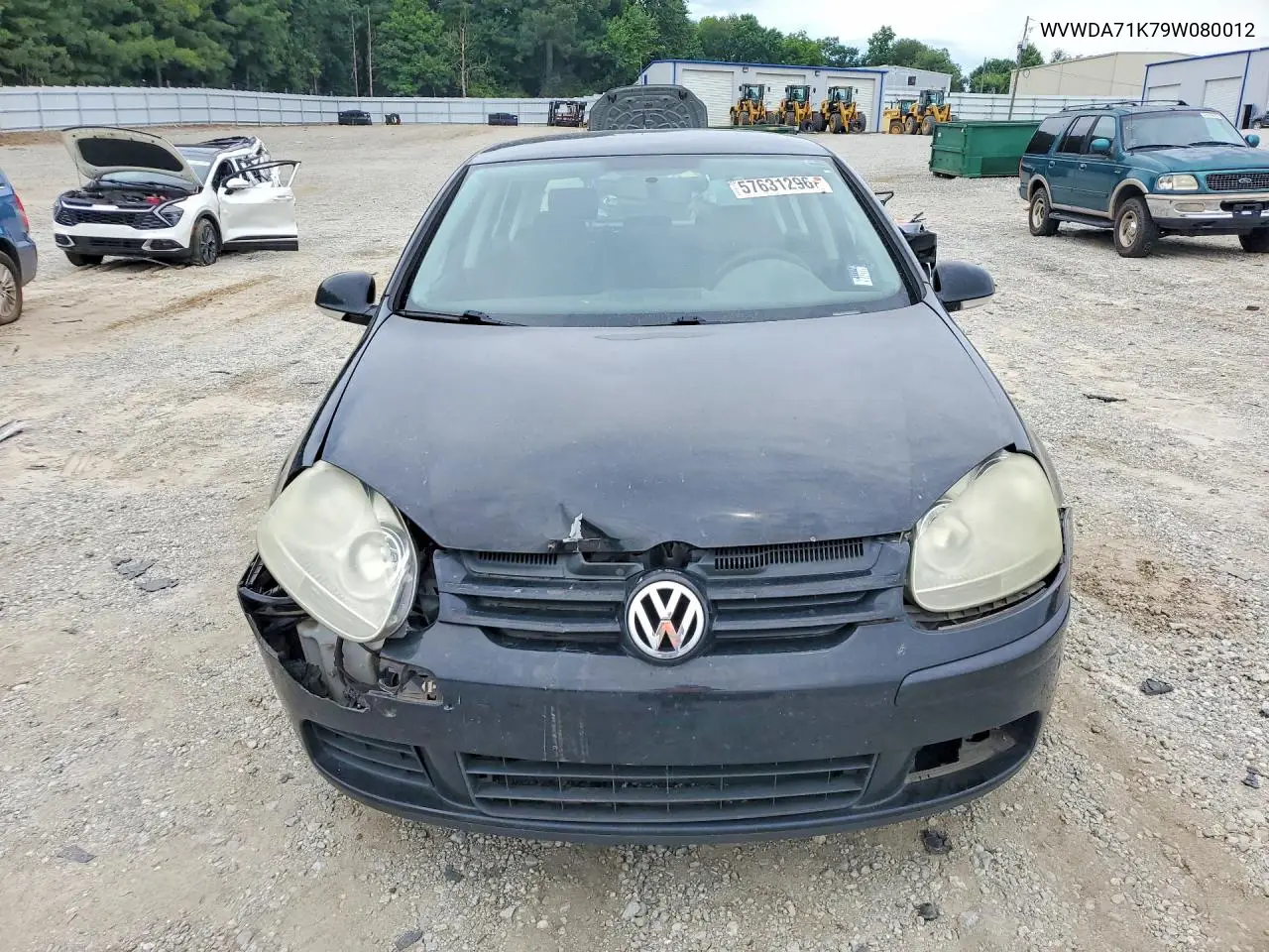 2009 Volkswagen Rabbit VIN: WVWDA71K79W080012 Lot: 57631296