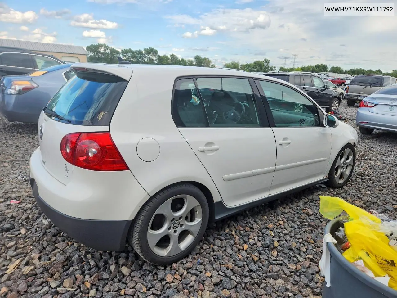 2009 Volkswagen Gti VIN: WVWHV71KX9W111792 Lot: 58017426