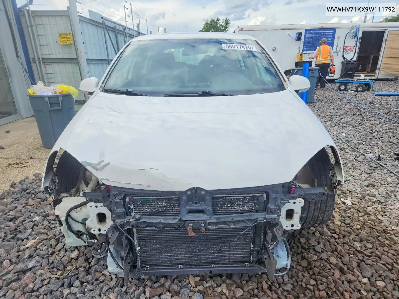 2009 Volkswagen Gti VIN: WVWHV71KX9W111792 Lot: 58017426