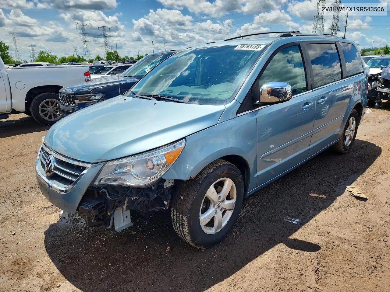 2009 Volkswagen Routan Sel Premium VIN: 2V8HW64X19R543506 Lot: 58163166