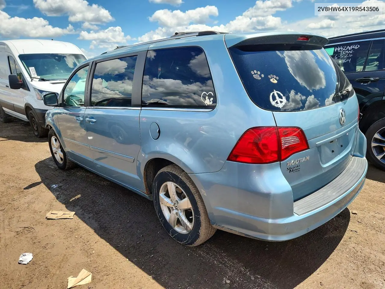 2009 Volkswagen Routan Sel Premium VIN: 2V8HW64X19R543506 Lot: 58163166