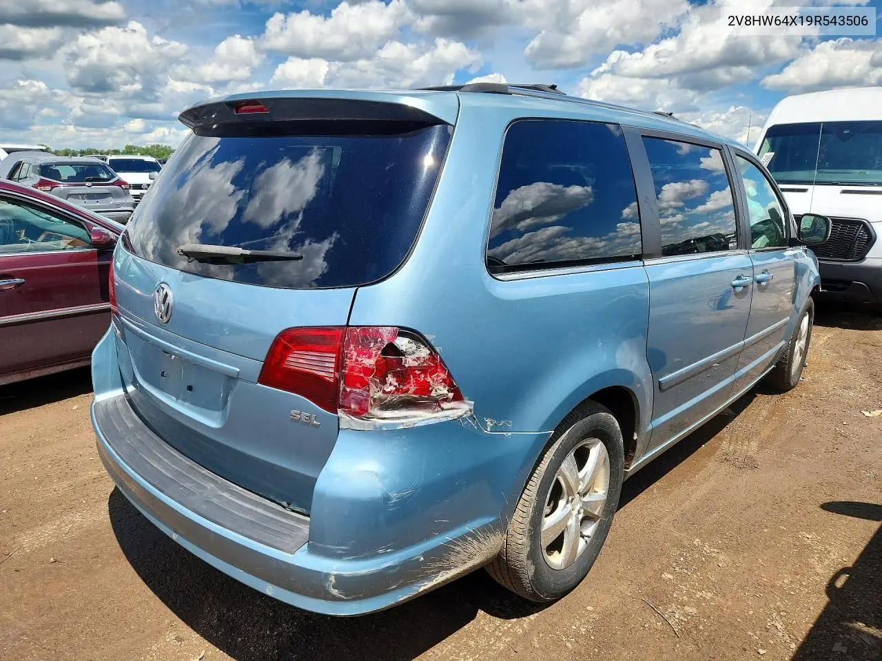 2009 Volkswagen Routan Sel Premium VIN: 2V8HW64X19R543506 Lot: 58163166