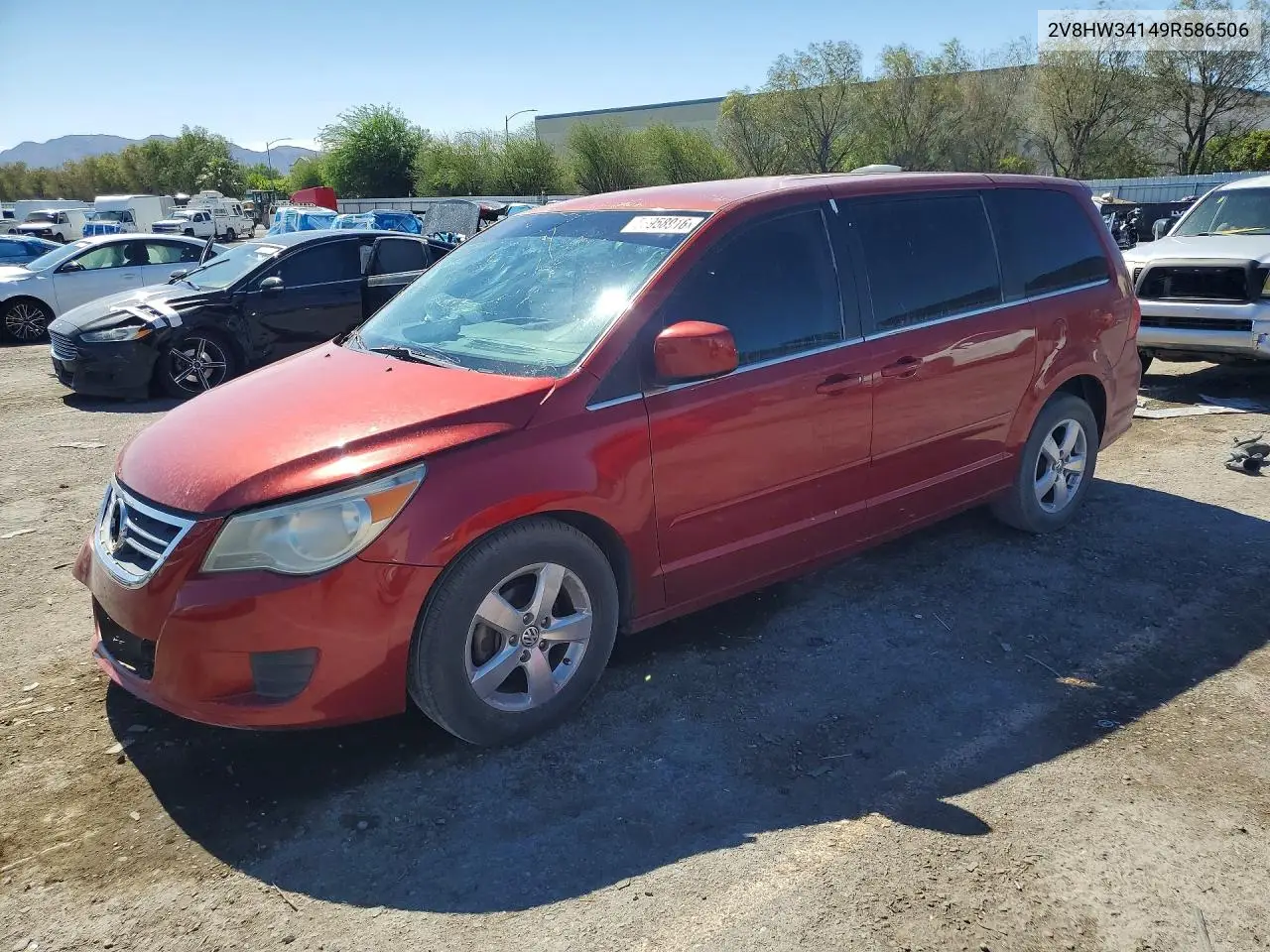 2009 Volkswagen Routan Se VIN: 2V8HW34149R586506 Lot: 58958916