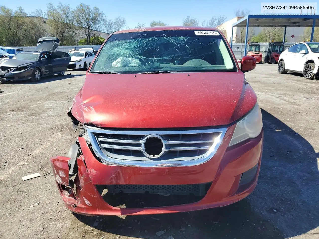 2009 Volkswagen Routan Se VIN: 2V8HW34149R586506 Lot: 58958916