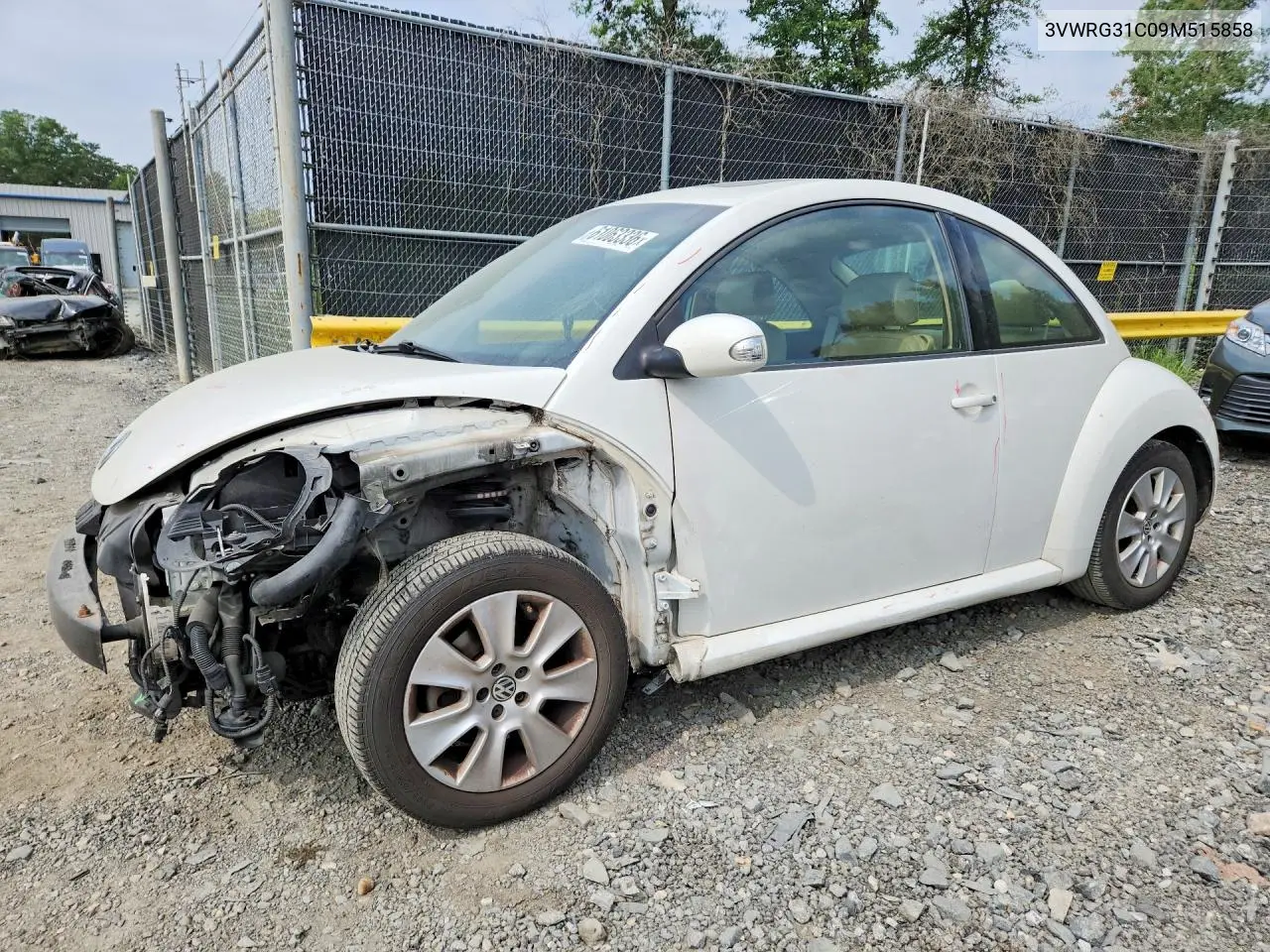 2009 Volkswagen New Beetle S VIN: 3VWRG31C09M515858 Lot: 61063336