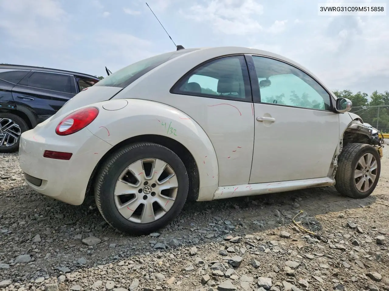 2009 Volkswagen New Beetle S VIN: 3VWRG31C09M515858 Lot: 61063336