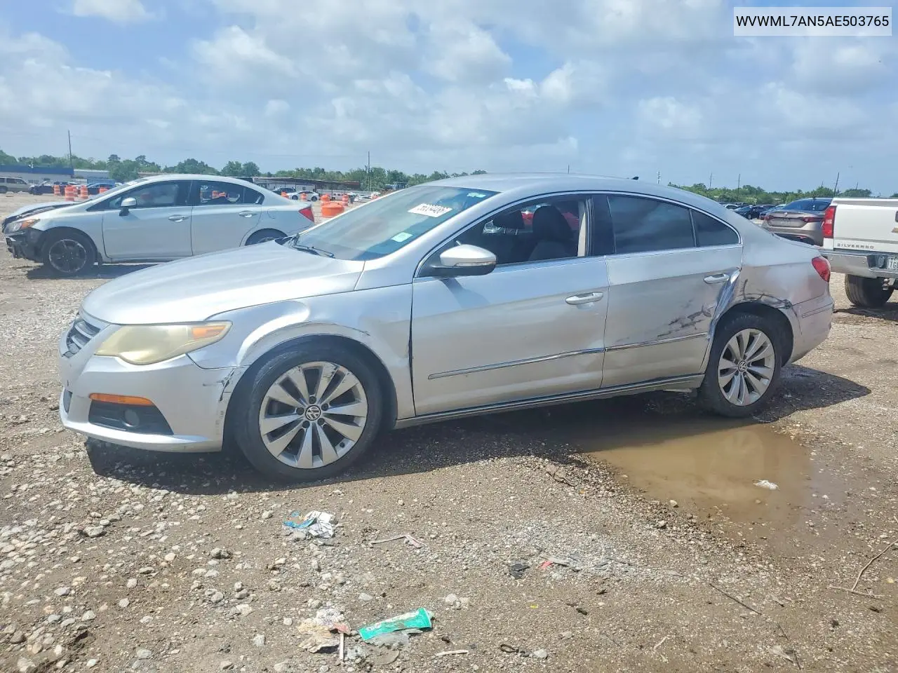 2010 Volkswagen Cc Sport VIN: WVWML7AN5AE503765 Lot: 56334486