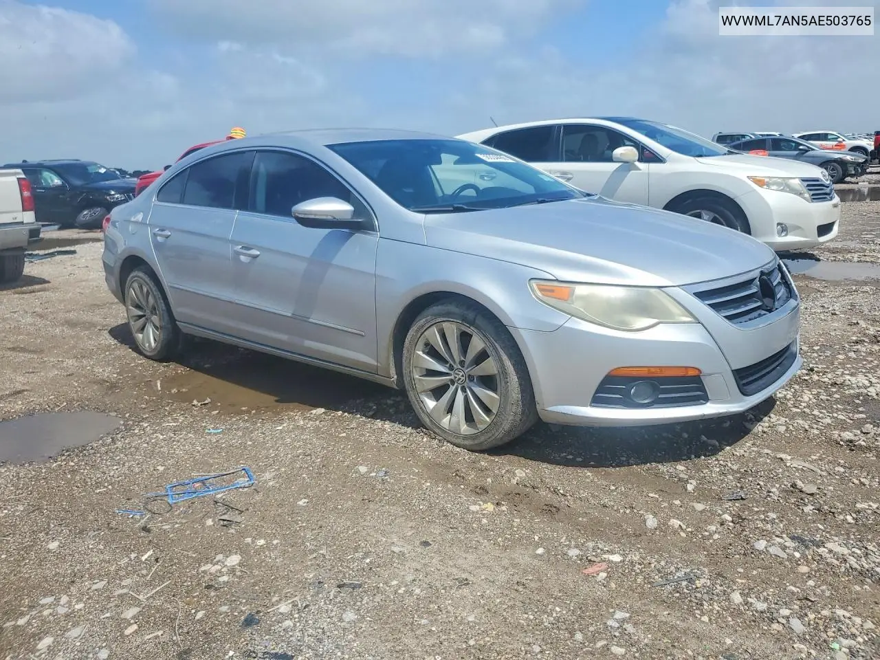 2010 Volkswagen Cc Sport VIN: WVWML7AN5AE503765 Lot: 56334486