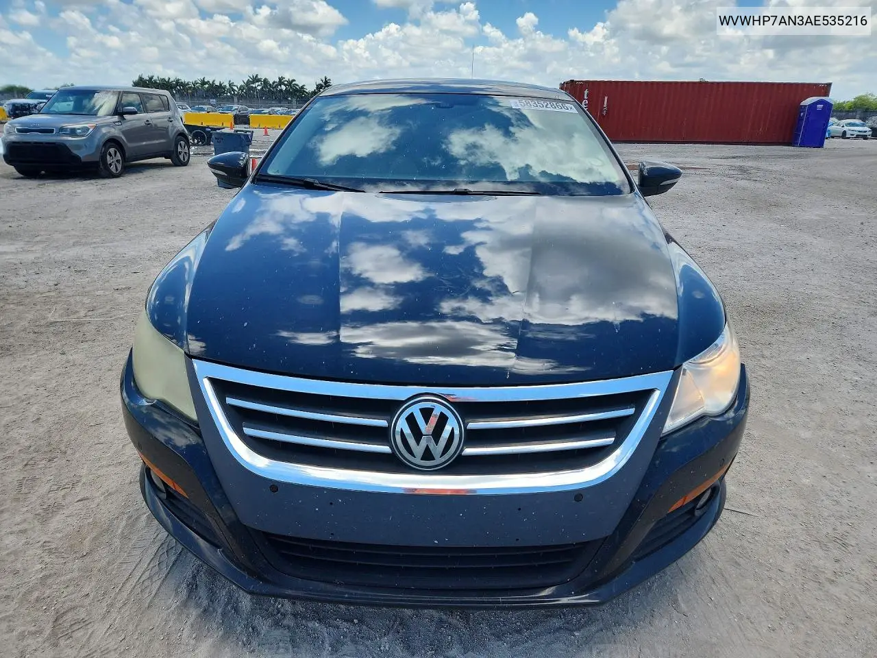 2010 Volkswagen Cc Luxury VIN: WVWHP7AN3AE535216 Lot: 58352866