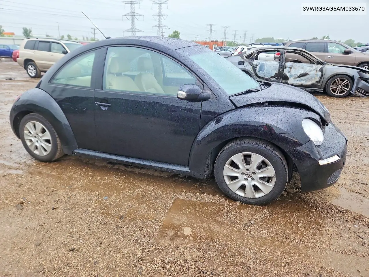 2010 Volkswagen New Beetle VIN: 3VWRG3AG5AM033670 Lot: 58636336
