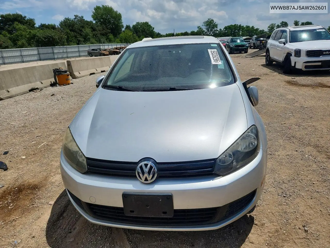 2010 Volkswagen Golf VIN: WVWBB7AJ5AW262601 Lot: 59339296