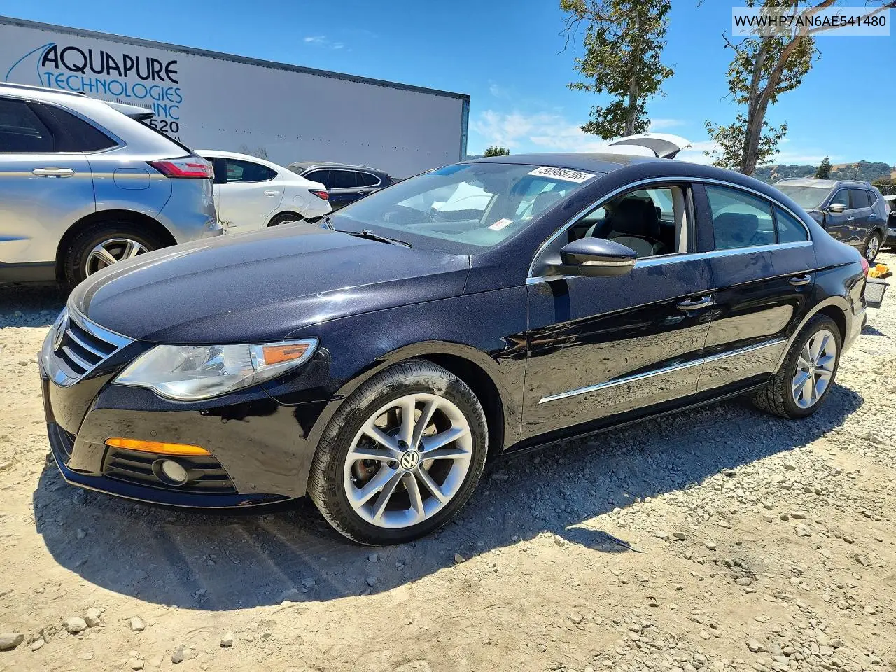 2010 Volkswagen Cc Luxury VIN: WVWHP7AN6AE541480 Lot: 59985706