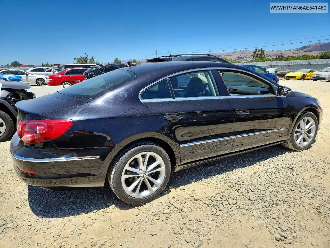 2010 Volkswagen Cc Luxury VIN: WVWHP7AN6AE541480 Lot: 59985706